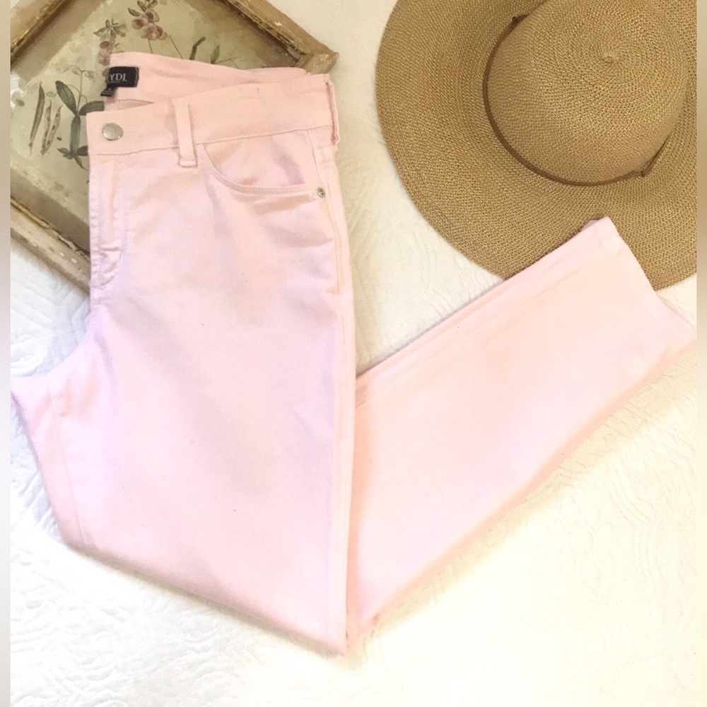 NYDJ Alina Convertible Ankle Jeans Pink Chiffon